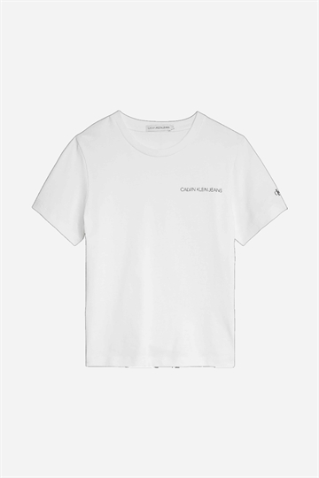 Calvin Klein T-shirt med bröstlogotyp - Vit